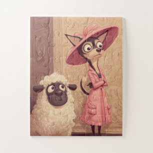 Fashionista Chihuahua & Sheep - Puzzle