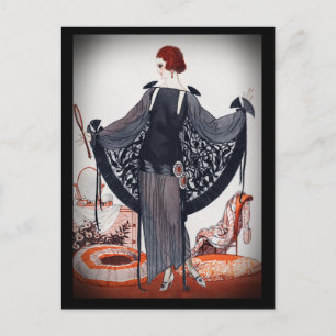 Fashionista Diva Roaring Twenties Briefkaart