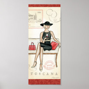 Fashionista Drink wijn Poster