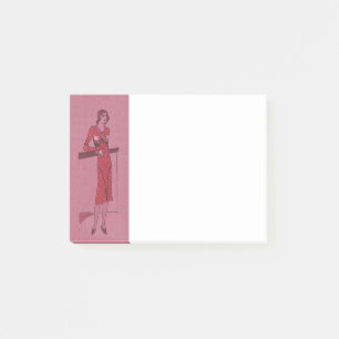 Fashionista Flapper Illustration c1925 Post-it® Notes