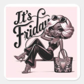 Fashionista Friday Vibes Sticker 🎀 (Devant)