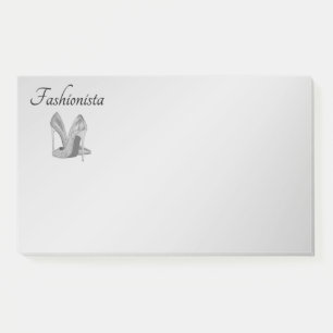 Fashionista hoge hiel-schoenen post-it® notes