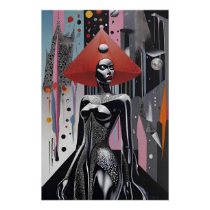 Fashionista - Ken Gage Surrealistische Kunst Perfect Poster
