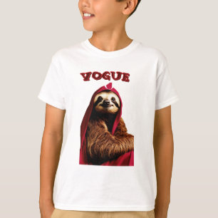 Fashionista Luiaard in Stijl – Leuk en Eigenzinnig T-shirt