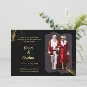 Fashionista Père Noël Holiday Invitation (Debout devant)