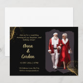 Fashionista Père Noël Holiday Invitation (Devant / Derrière)