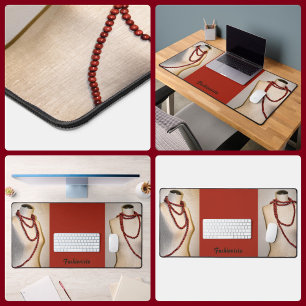 Fashionista Rode Kralen op Mannequin Mode Design Bureaumat