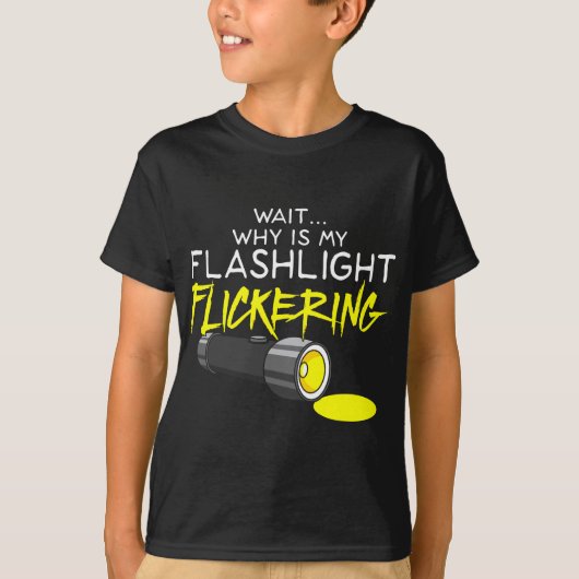Fasmofobie Flickering Flashlight - Ghost Hunting T-shirt (Voorkant)