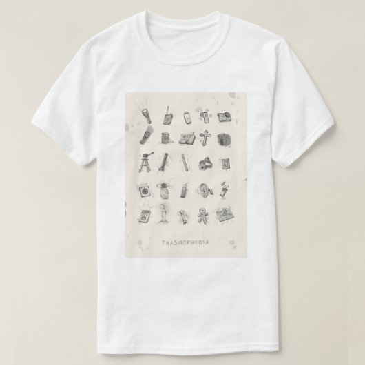Fasmofobie-Poster T-shirt (Design voorkant)