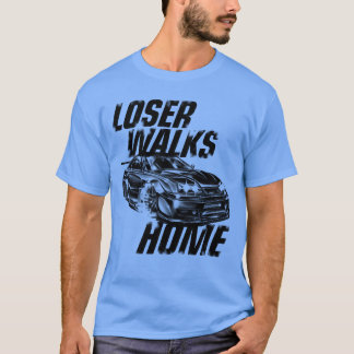 Fast And Furious sportauto verliezer loopt naar hu T-shirt