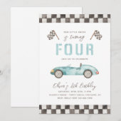 Fast Birthday-uitnodiging | 4e oproep tot racisme Kaart (Voorkant / Achterkant)