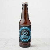 Fast Cars: autosport thema aangepaste leeftijd man Bier Etiket (Voorkant)