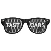 FAST CARS retro Shades / Fun Party Lunettes de sol (Devant)
