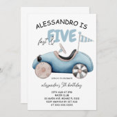 Fast & Five Race Auto 5e verjaardag Kaart (Voorkant / Achterkant)