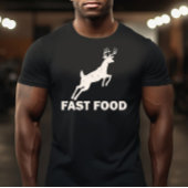 Fast Food Design met een Afbeelding van een hert T-shirt