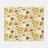 Fast Food Fleece Blanket (Voorkant (Horizontaal))