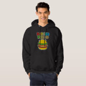 Fast Food Foodie Team Cheeseburger Burger Squad Hoodie (Voorkant volledig)
