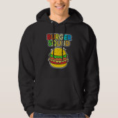 Fast Food Foodie Team Cheeseburger Burger Squad Hoodie (Voorkant)