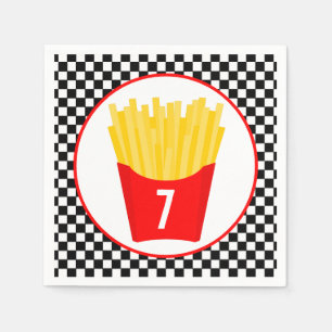 Fast Food French Fry Birthday Servet
