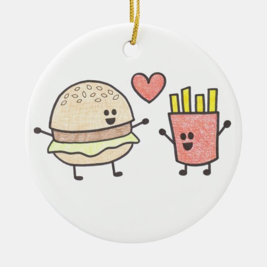 Fast Food Friends Ornament (Voorkant)