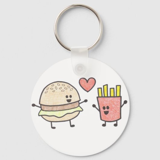 Fast Food Friends Sleutelhanger (Voorkant)