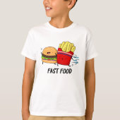 Fast food Funny Burger en Fries Pun T-shirt (Voorkant)