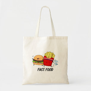 Fast food Funny Burger en Fries Pun Tote Bag