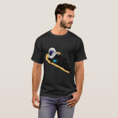 Fast Food Galaxy Space Pizza Astronaut Jongen T-shirt (Voorkant volledig)