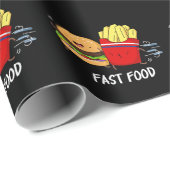 Fast Food Grappige hamburger en frietjes pun donke Cadeaupapier (Rol Hoek)