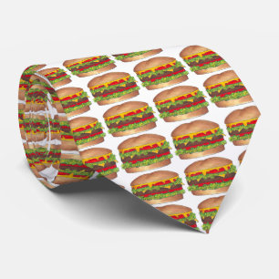 Fast Food Hamburger Cheeseburger Burger Cravate