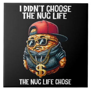 Fast Food Nuggest Ik Heb Niet De Nug Leven Gekozen Tegeltje