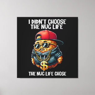 Fast Food Nuggest Ik Heb Niet Voor Het Nuggest Lev Canvas Afdruk