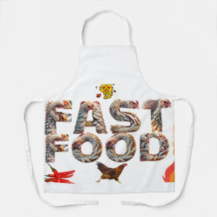 “Fast Food Runner Schort – Kip Escape Editie”