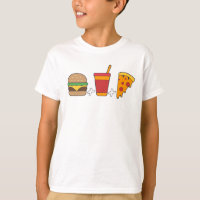 Fast-Food Trio: Burger, Frisdrank, Pizzapunt in Ve