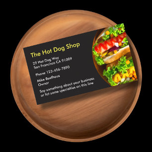 Fast Food-visitekaartjes Visitekaartje