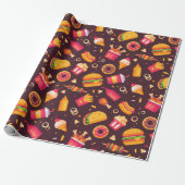 Fast Food Wrapping Paper Cadeaupapier (Uitgerold)