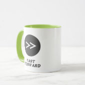Fast Forward Button Lime Green Mok (Voorkant links)