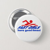 Fast Girls Round Button (Voorkant /achterkant)