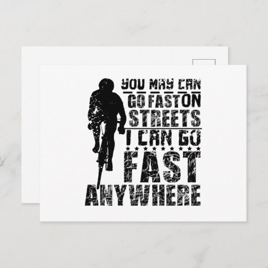 Fast Gravel Bike Briefkaart (Voorkant / Achterkant)