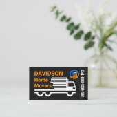 Fast Home Movers Transport Trucker Visitekaartje (Staand voorkant)