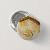 Fast KARL's gezicht in eieren Ronde Button 3,2 Cm (Voorkant /achterkant)
