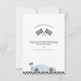 Fast One bedankkaart