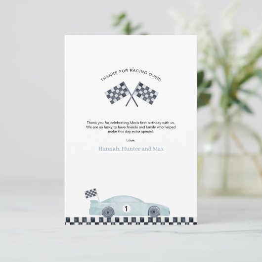 Fast One bedankkaart (Staand voorkant)