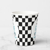 Fast One Blue Race Car 1e verjaardagsfeestje Papieren Bekers (Rechts)