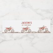 Fast ONE Dirt Vélo Étiquettes bouteille d'eau (Étiquettes simples)