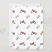 Fast One Little Racer 1er anniversaire Invitation  (Dos)