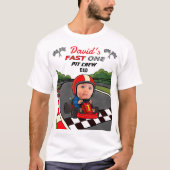 Fast ONE Pit Crew Dad | Custom Birthday T-Shirt (Voorkant)