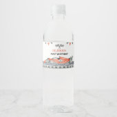Fast One Race Auto Verjaardag Waterfles Label Waterfles Etiket (Voorkant)
