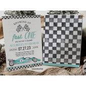 Fast One Race Car 1er Anniversaire Invitation Voit