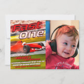 Fast One Racing met Afbeelding Invitation Kaart (Voorkant)